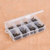 Black Multi-size Sea Rod Guide Ring Set 80pcs Boxed