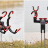 360 Degree Adjustable Fishing Pole Holder Universal Fishing Foldable Bracket Sea Lake Fish Rod Rack Stand Fishing Accessories