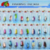 Metal Sheetmetal Lures Set 30x Spinnerbait Fishing Hard Lure Pike Salmon Bass Card 2 Fish Bait Hook Fishing Tackle spinners