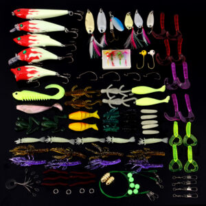 2722753121_537691457.jpg Wholesale lures set 100 piece bait fishing lure freshwater halleluyah bionic sequins soft gear accessories