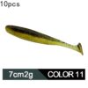 Two-color soft lure lure bionic lure