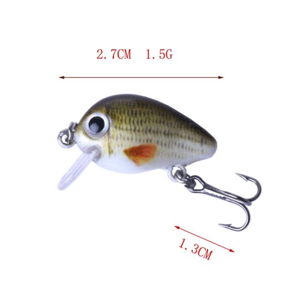4428557412226.jpg Mini Crankbait fishing lures 2.7CM 1.5G bait boxed Set