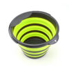 Folding multifunctional silicone bucket