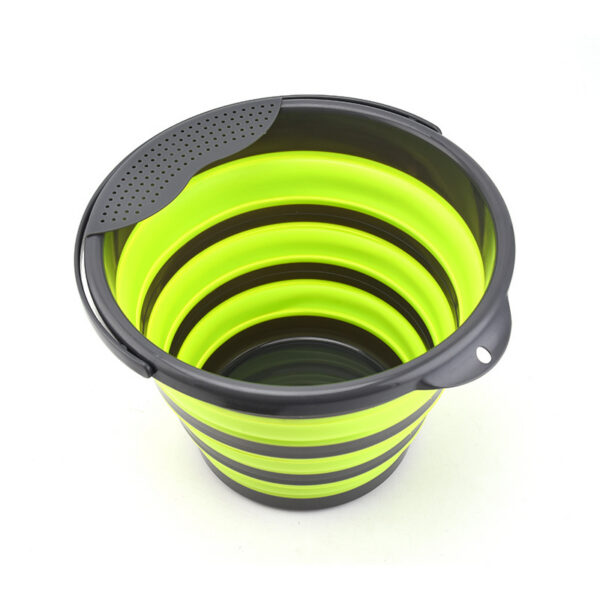Folding multifunctional silicone bucket