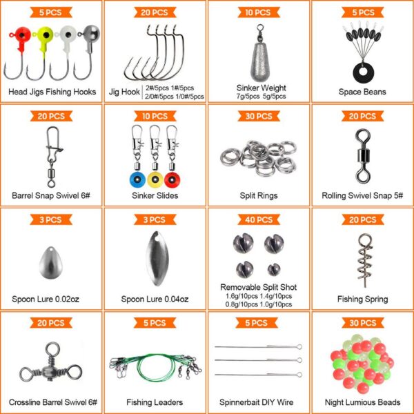 48233241998169.jpg Sea Fishing 246 Pieces Set Box Set Storage Box Full Set Of Fishing Accessories Bait