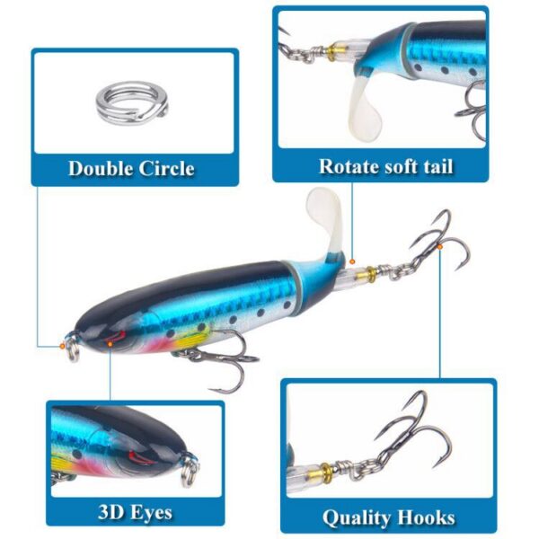6708067999224.jpg Road Sub-bait Propeller Tractor Hard Bait Floating Water Pencil Lure Bait