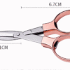 Mini Stainless Steel Folding Scissor Keychain Fishing Scissor Cutter Camping Tool Fishing Pliers Scissors Line Cutter Tool